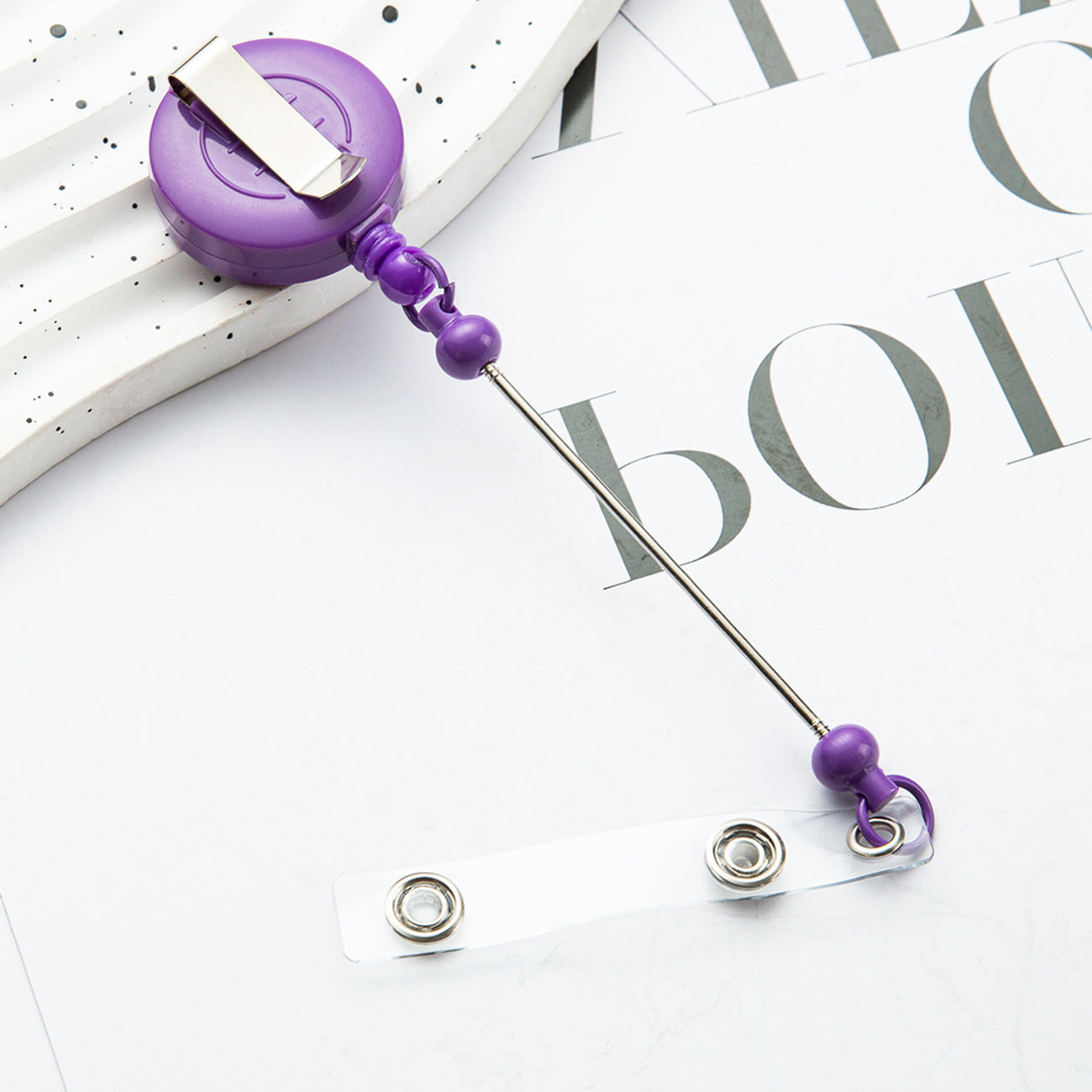 diy bead key chain retractable buckle