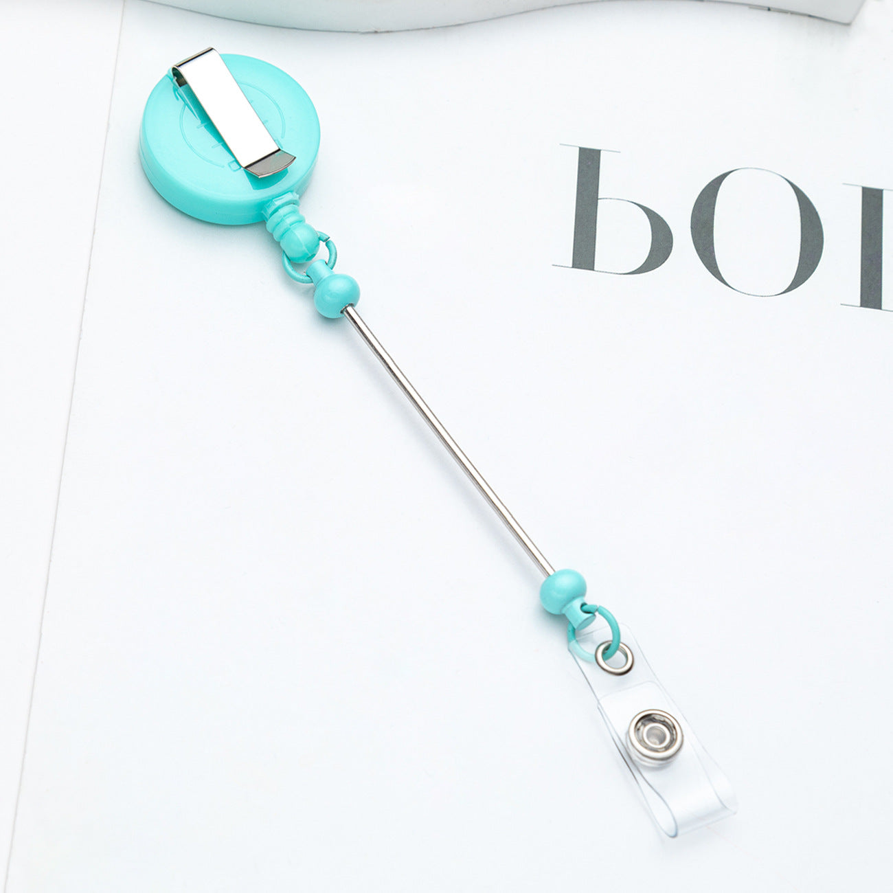 diy bead key chain retractable buckle