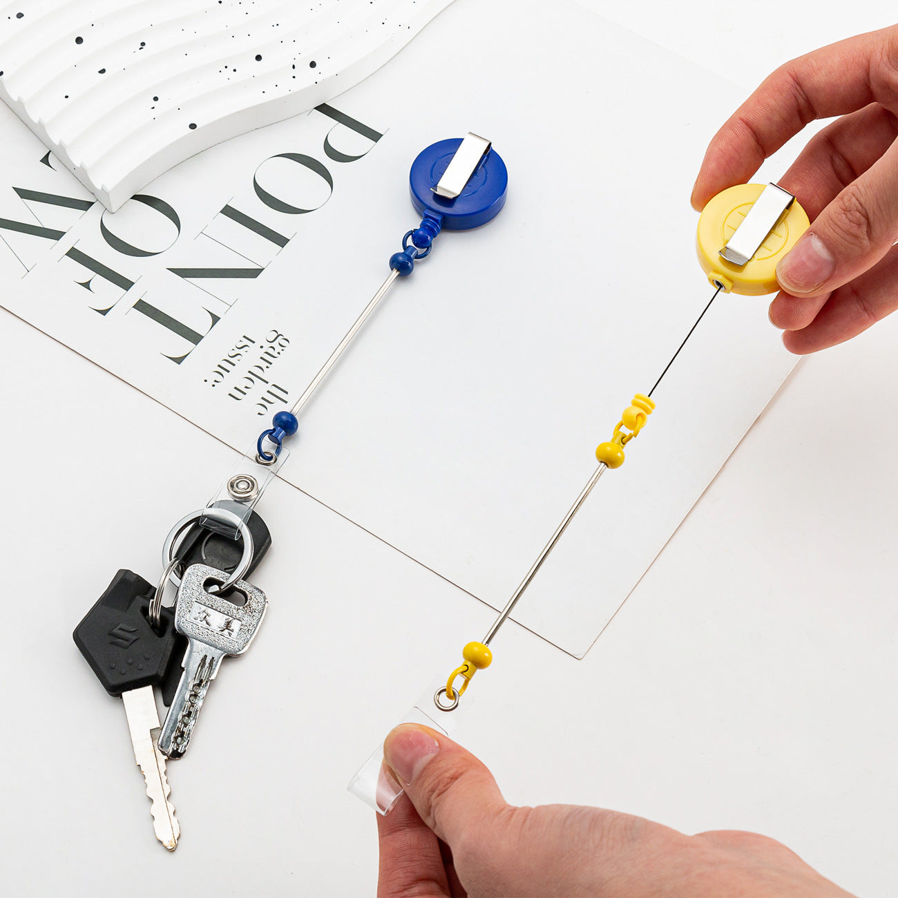 diy bead key chain retractable buckle